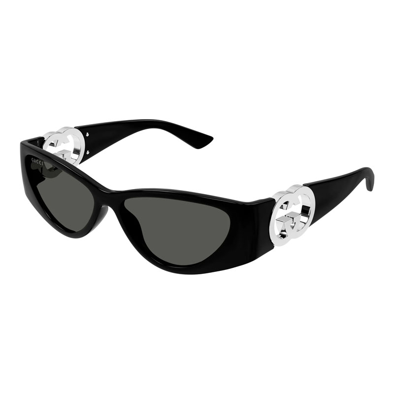 Gucci Cat Eye Style Grey Lens Gucci Grey Gradient Cat Eye Ladies Sunglasses - Walmart.com main image 3