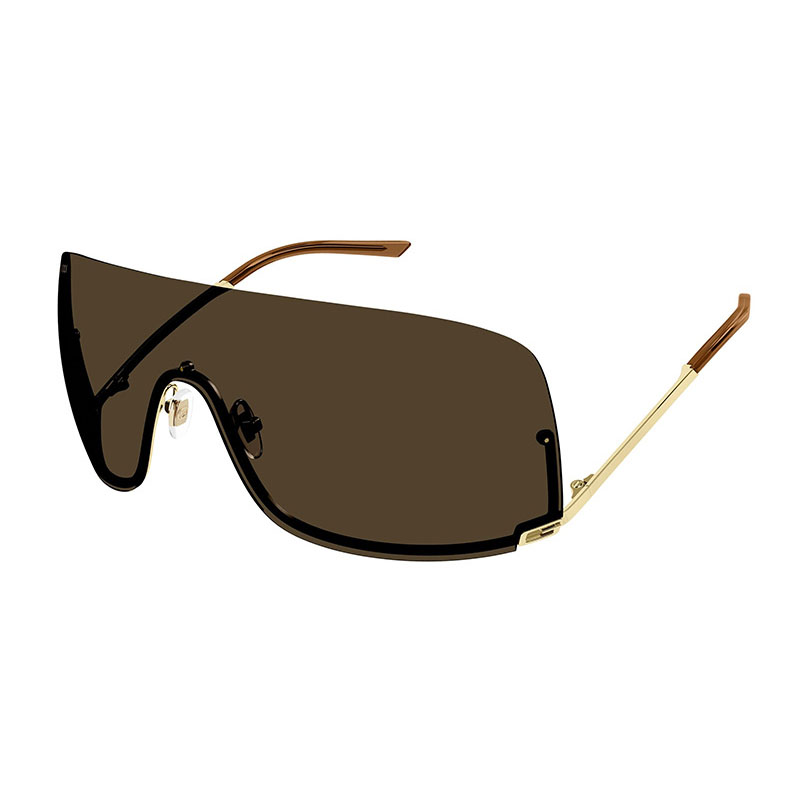 Gucci Women's Designer Shield Gold Sunglasses GG1560S002