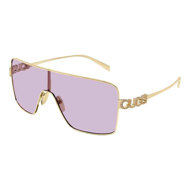 Gucci Women's Designer Shield Sunglasses GG1936S005 Violet Lenses