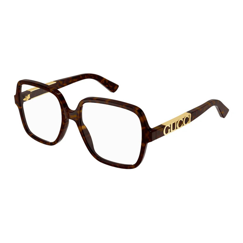 Gucci Women's Designer Square Eyeglasses GG1193OA002 Clear Demo