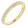 Zoey Stackable Diamond Wedding Band 0.22 Carats Round Diamonds