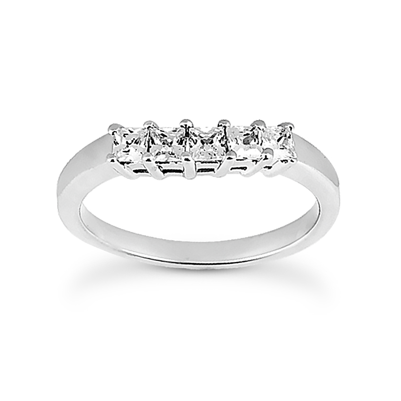 14K White Gold Diamond Engagement Ring Band 0.50ct 006709