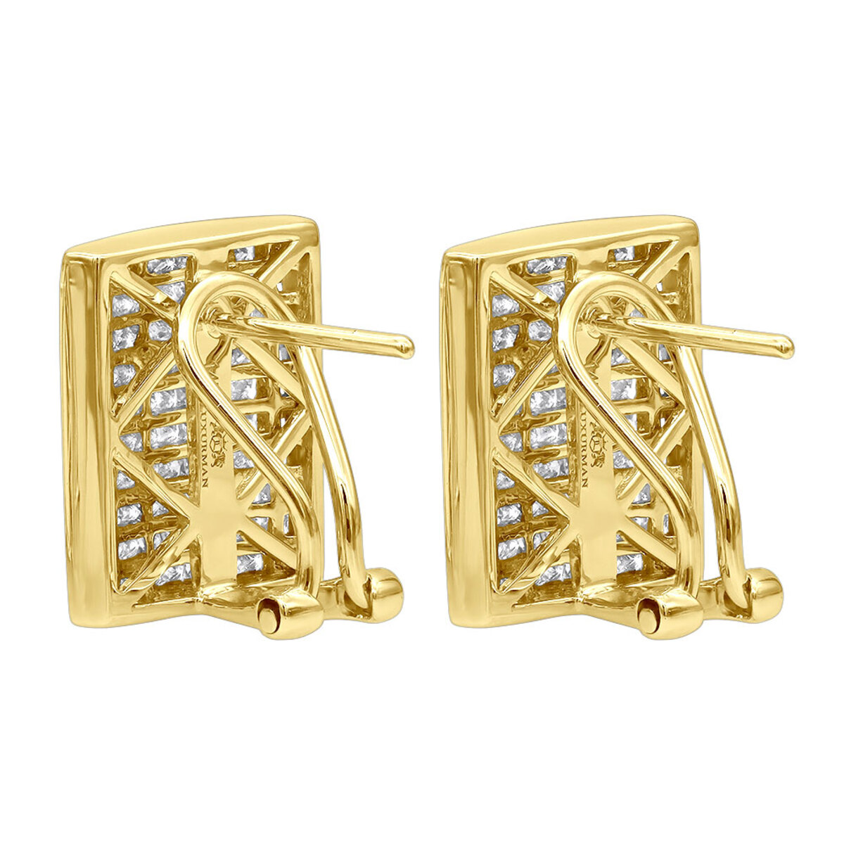 Designer Diamond Earrings 2.94ct 14K Gold 801416