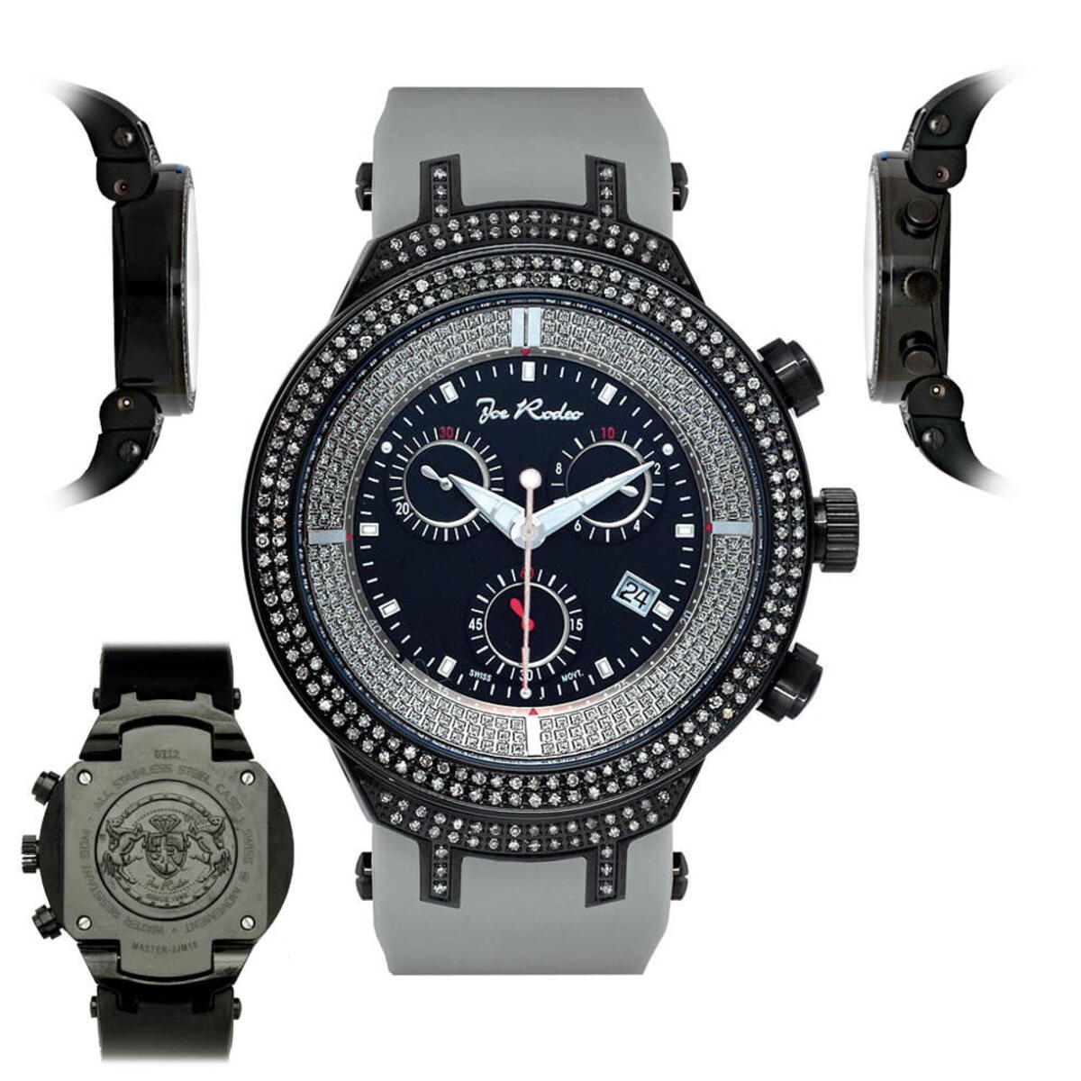 Joe Rodeo JoJo Master Watch 2.20ct Black 963269