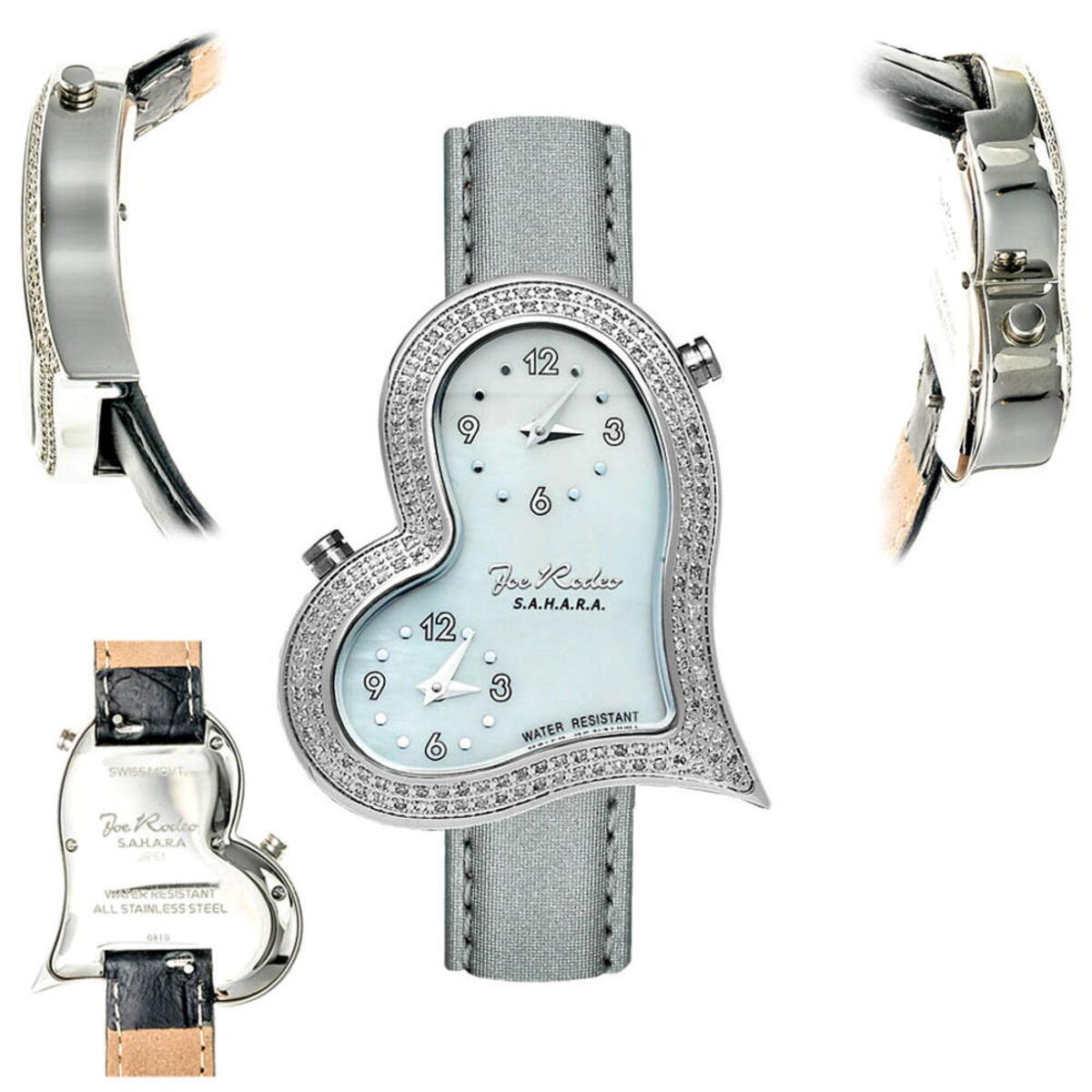 Captain_Herlock 【J.O White】 JoJo Joe Rodeo Ladys Diamond Heart Watch 1.4ct Sahara 960051P