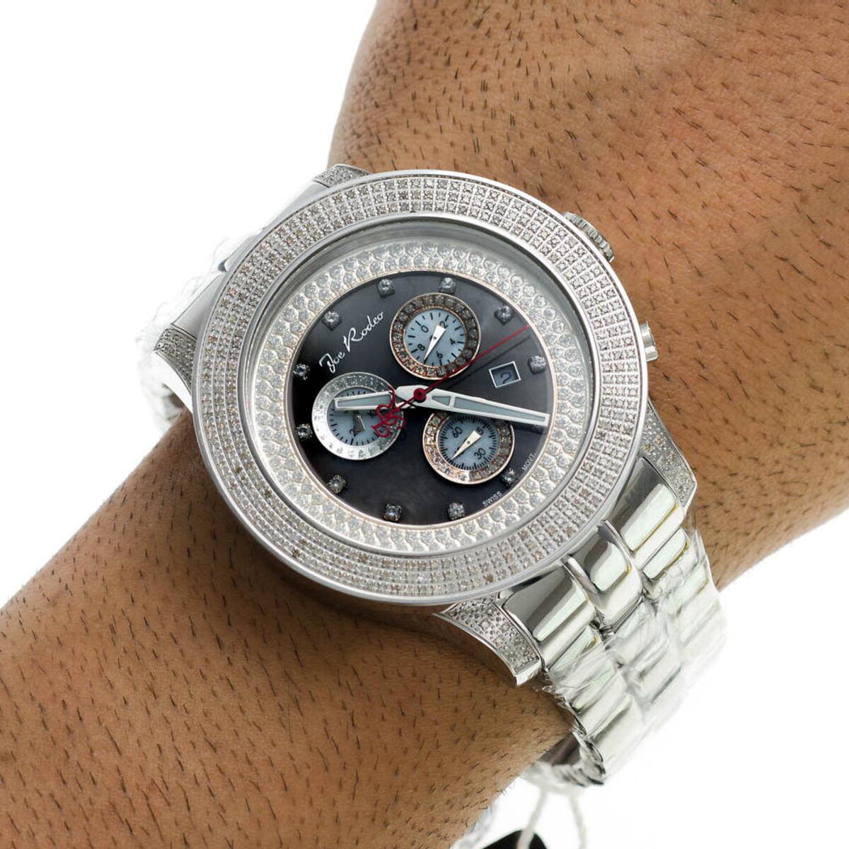 JoJo Joe Rodeo Pilot Mens Diamond Watch 3.15 ct. 963448