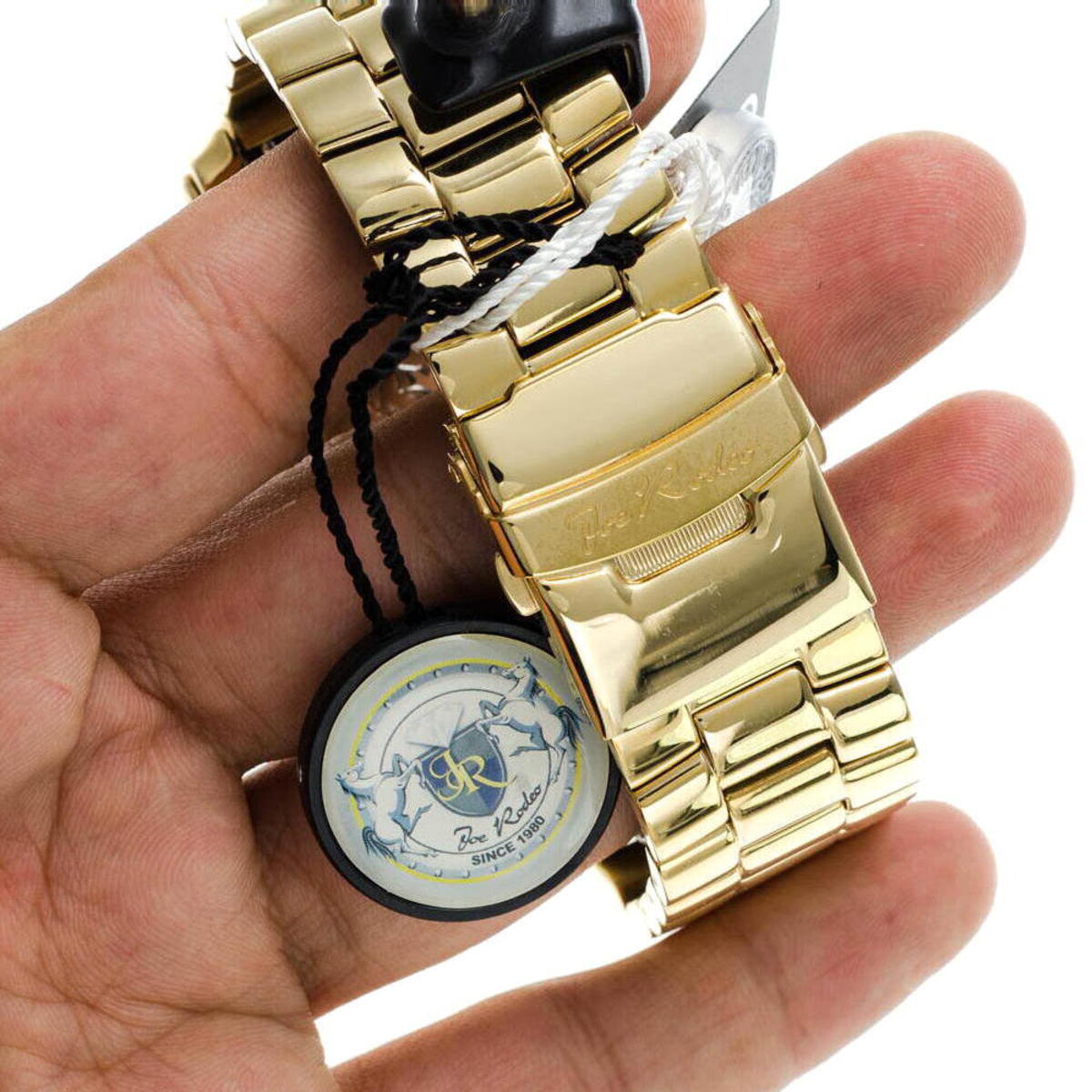 Mens JoJo Joe Rodeo Junior Diamond Watch 4.75ct Yellow 963238