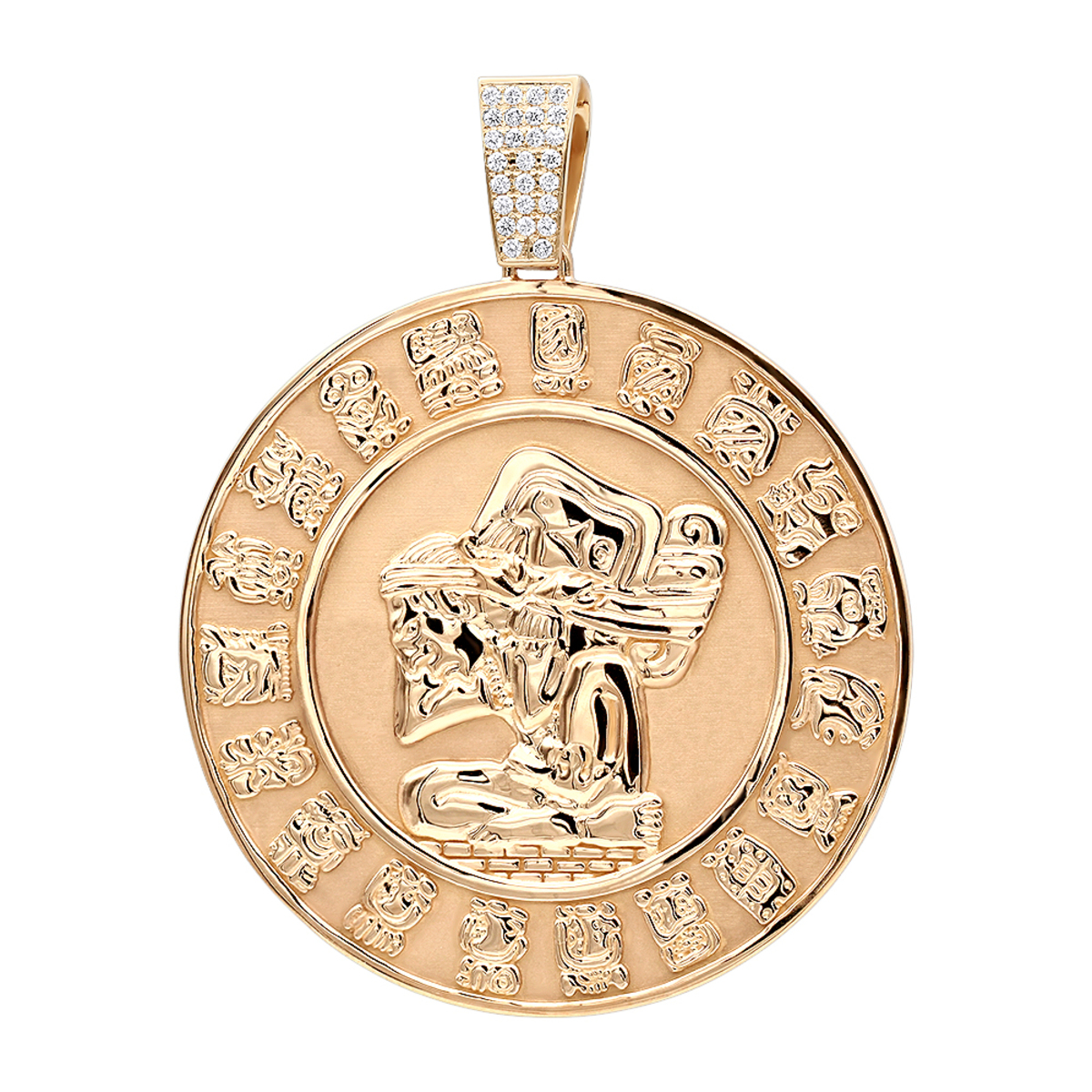 Custom Aztec Sun Stone Calendar Coin 