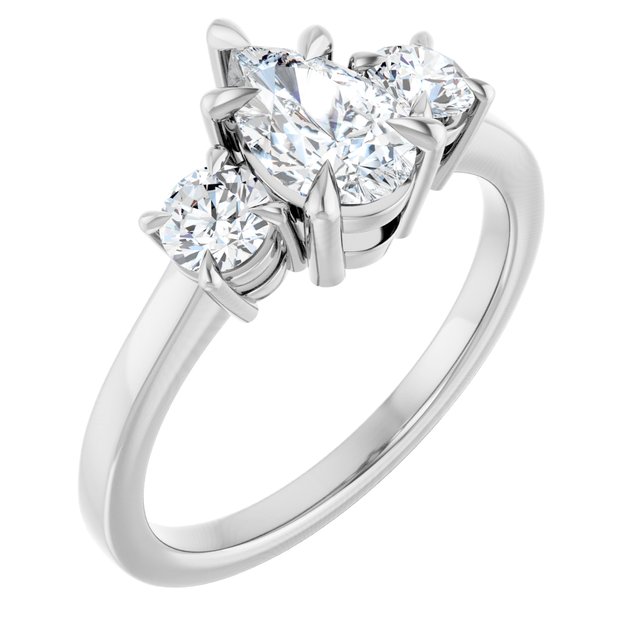 Item Code: ST193DNP, Warranty: 12 months, Ring Style: Birthstone, Metal: 14K Gold, Bridal: Bridal, Engagement, Setting Type: Three-Stone, Personalization: Yes, Jewelry Shape: Pear, Carat Weight: 1 ct, Type of Gemstone: Diamond, Shape: Pear, Round, Color: H, Clarity: SI1, Stone Setting Type: Claw Prong.
