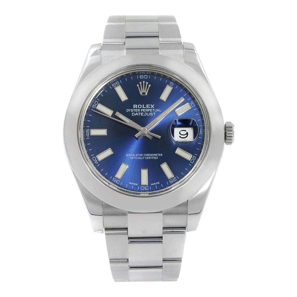 Rolex Triangle Men's Rolex Luxury Watch | 116300 | 41 mm | Swiss Made | Folding Clasp ...