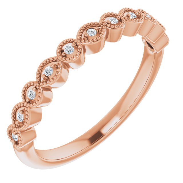 Item Code: STB090, Warranty: 12 months, Ring Style: Birthstone, Stackable, Metal: 14K Gold, Bridal: Band, Bridal, Wedding, Width: 1/8in (2.7mm), Jewelry Shape: Round, Carat Weight: 0.05 ct, Type of Gemstone: Diamond, Shape: Round, Color: F, Clarity: VS1.