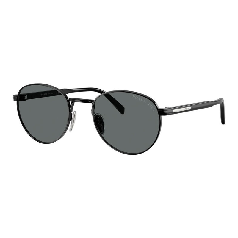 NEW PRADA PRB51S 1AB5Z1 BLACK SUNGLASSES PRADA PR B51S 1AB5Z1 Prada PR B51S Black/Dark Grey Polarized (1AB-5Z1) Sunglasses  main image 4