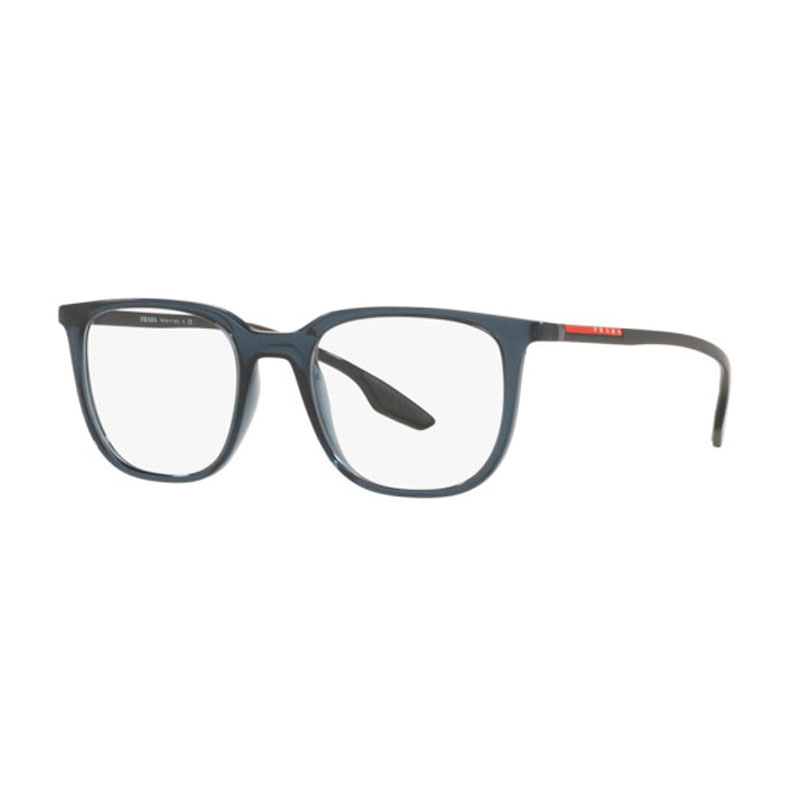 Item Code: M08203, UPC: 8056597529518, Glasses Style: Rectangle, Glasses Type: EYEGLASSES, Frame Color: Trasparent Blue, Frame Material: Nylon, Lens Color: Clear Demo Lenses, Bridge Size: 19 mm, Sun Protection: 100% UV, Temple Length: 145 mm.
