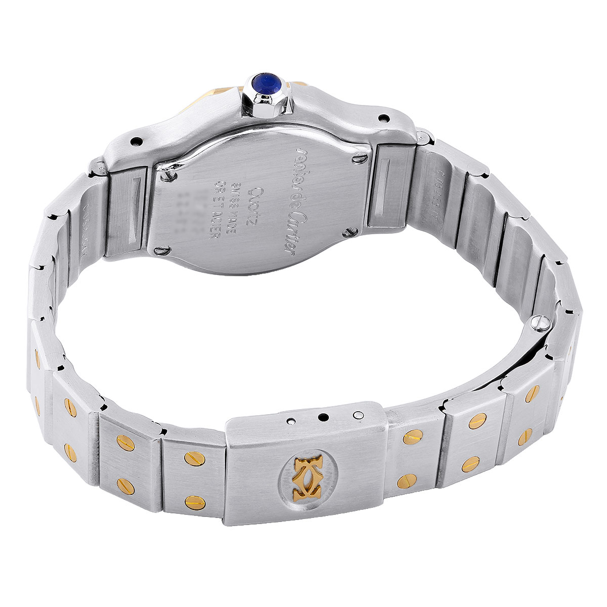 Cartier Santos Octagon 18K Gold and Stainless Steel Diamond