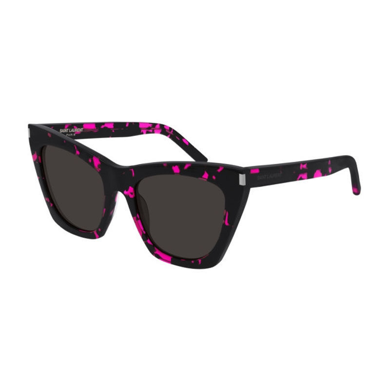 Item Code: M10623, Model Number: SL214KATE, UPC: 889652252780, Glasses Style: Cat Eye, Glasses Type: RX-Sunglasses, Frame Color: Black with Pink Havana, Frame Material: ACETATE, Lens Color: Black, Bridge Size: 20 mm, Sun Protection: 100% UV, Temple Length: 145 mm.