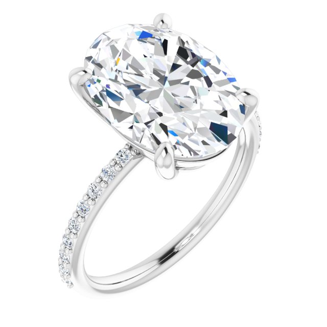 Sofia 6 Carat Oval Diamond Engagement Ring ItsHot