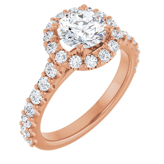 Item Code: ST032DNR, Warranty: 12 months, Ring Style: Birthstone, Metal: 14K Gold, Bridal: Bridal, Engagement, Setting Type: Halo, Width: 3/8in (10mm), Personalization: Yes, Jewelry Shape: Round, Carat Weight: 1 ct, Type of Gemstone: Diamond, Shape: Round, Color: H, Clarity: SI1, Stone Setting Type: Prong, Shared Prong.