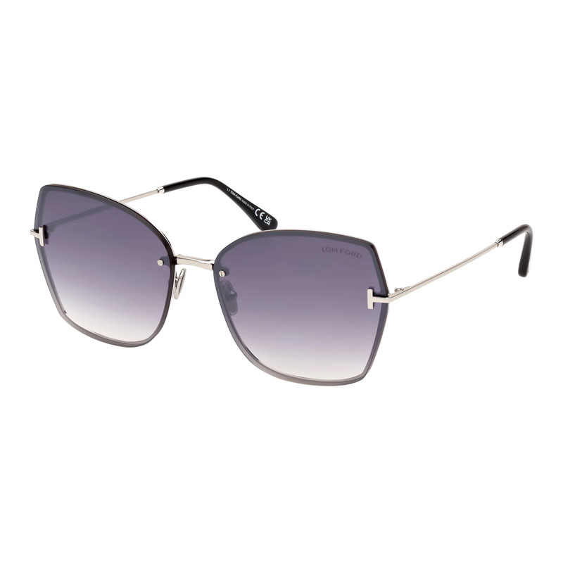 Tom Ford Women Sunglasses Smoke Mirrored Lens Amazon.com: Tom Ford Toni Smok Mirror Cat Eye Ladies  main image 3