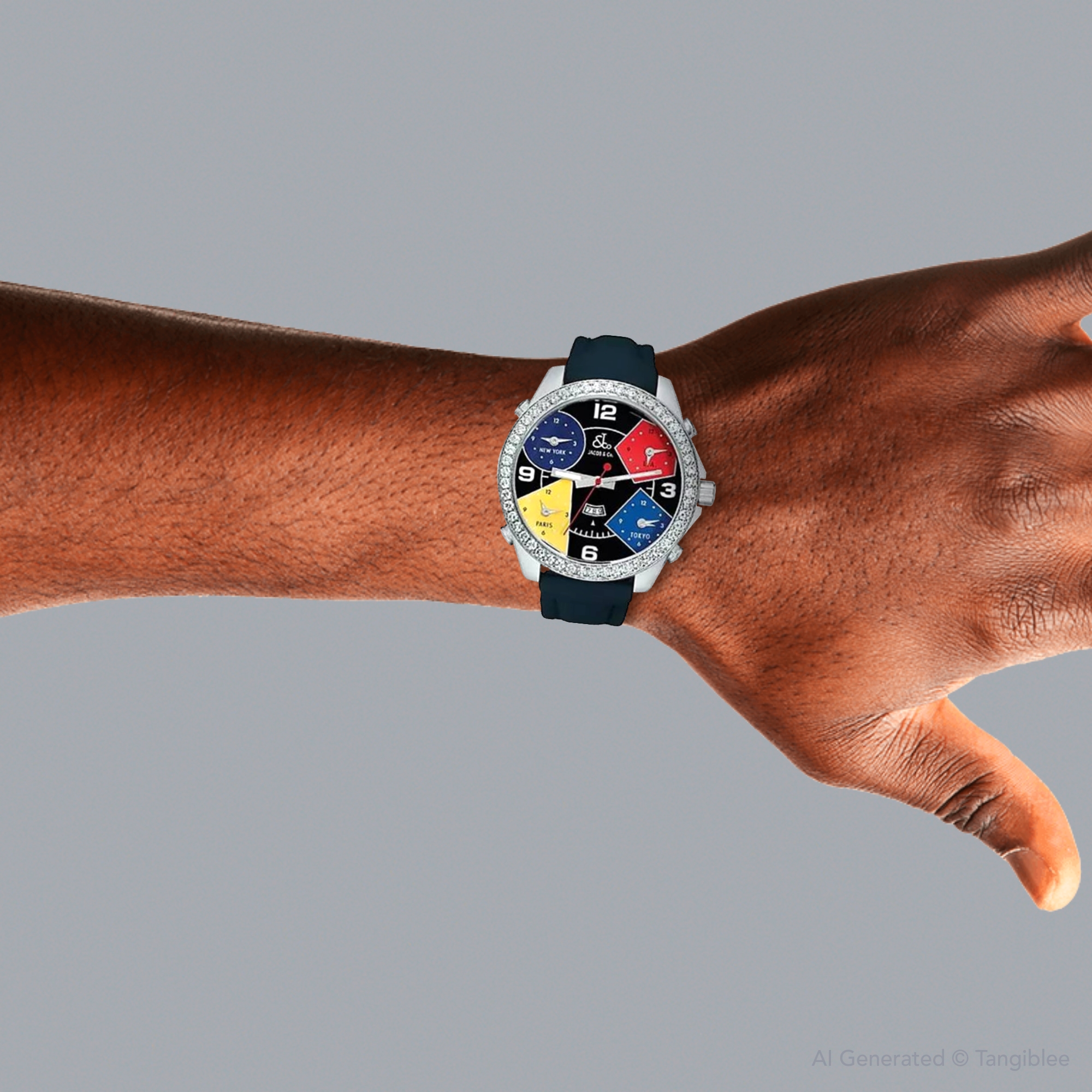 Jacob & Co. Five Time Zone Diamond Watch JC11 964604