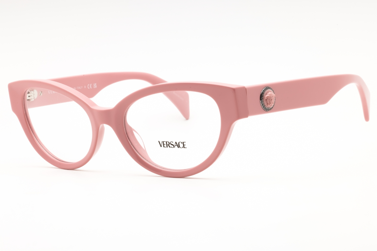 Versace EYEGLASSES VE3361U-5488-53 New with case Versace VE3361U 5488 Pink Eyeglasses for Woman – LookerOnline main image 4