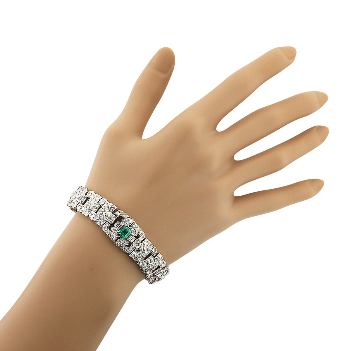 Vintage Fine Estate Jewelry Platinum Diamond Bracelet for Women w