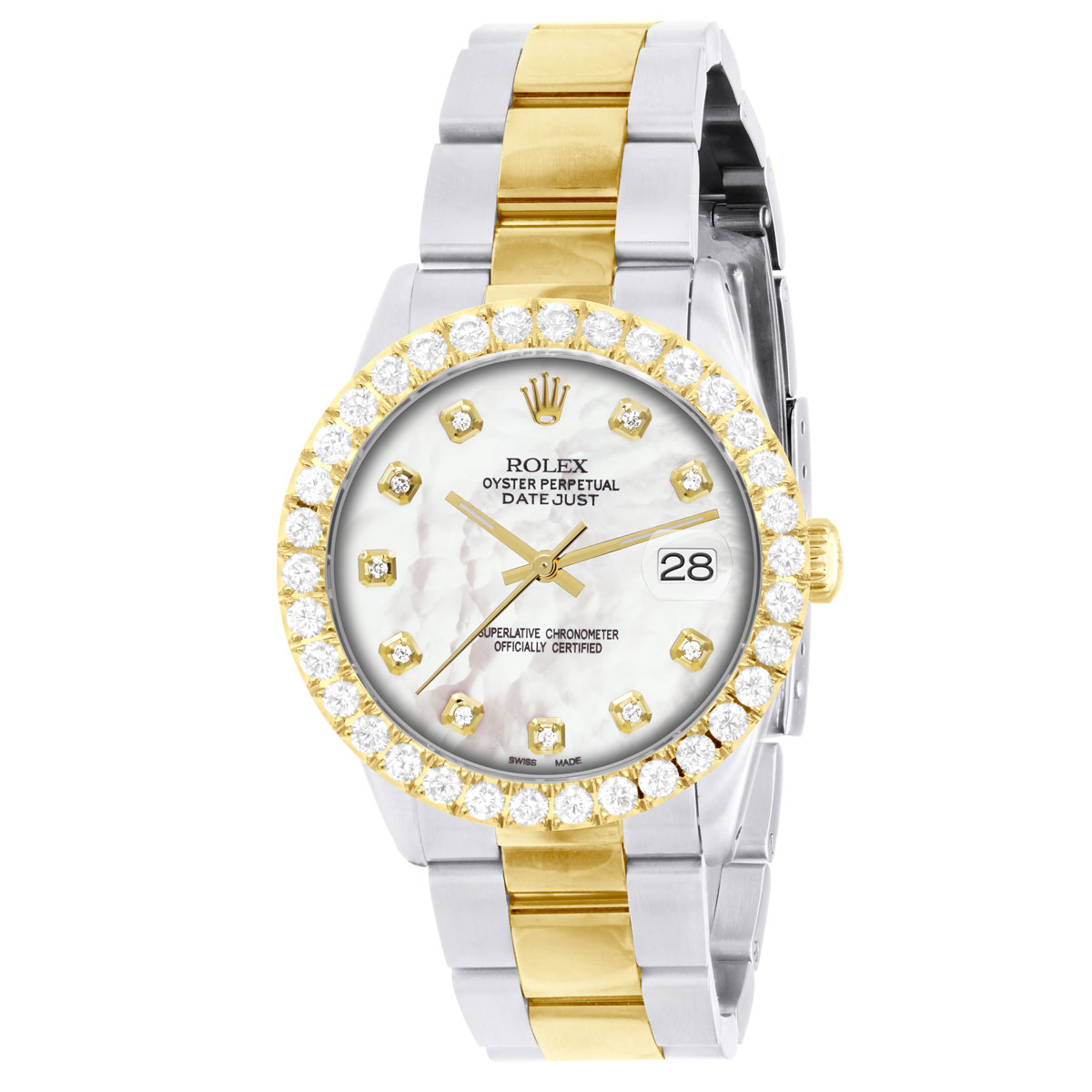 ROLEX DATEJUST ゴールドダイヤル 文字盤 針付き ROLEX デイトジャスト 116203 自動巻き 腕時計 タキシード文字盤