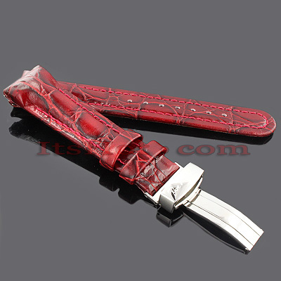 Joe Rodeo Leather Watch Band 22mm Burgundy 964857