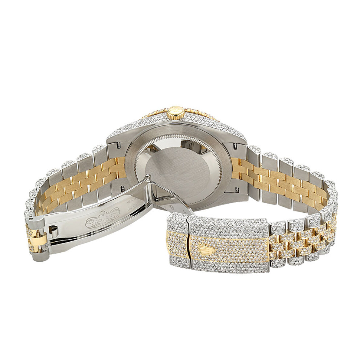 Iced Out Rolex Watches Collection 41m Bust Down Rolex Watch for Men 18k