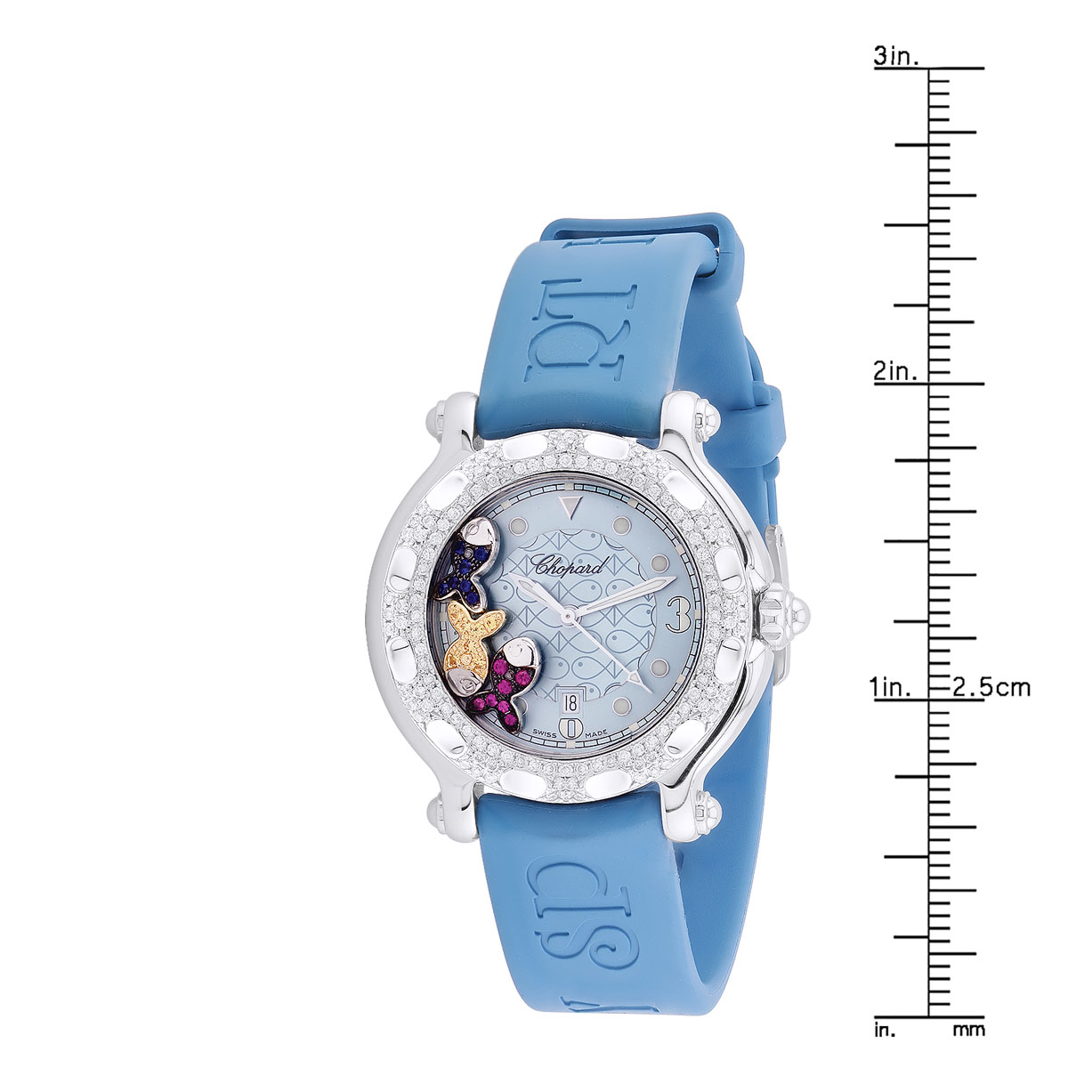 Chopard Happy Sport 31mm Fishes & Diamond Bezel Women's